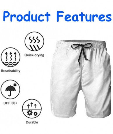 Board Shorts Men Fashion Swim Trunks Quick Dry Bathing Suits Board Shorts with Pocket - Dragon Phoenix Rainbow 3d Printed - C...