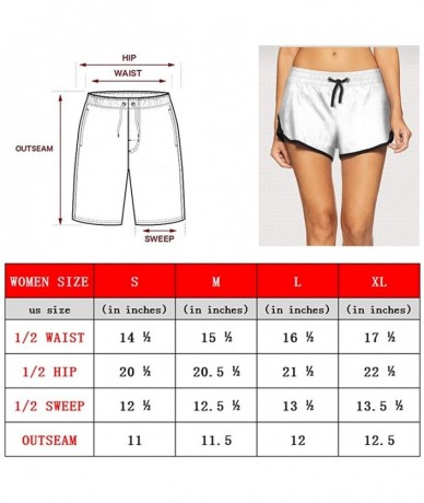 Board Shorts Women's Stretch Swim Trunks Belize Flag Summer Beach Shorts Slim Fit Board Shorts - White-287 - CS192WNUAKN $49.51