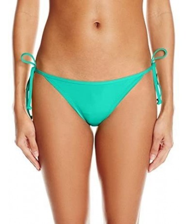 Bottoms Women's Tiki Tie Side Cheeky Bikini Bottom Swimsuit - Flavors Eucalyptus - CE12N4QMJYV $59.96