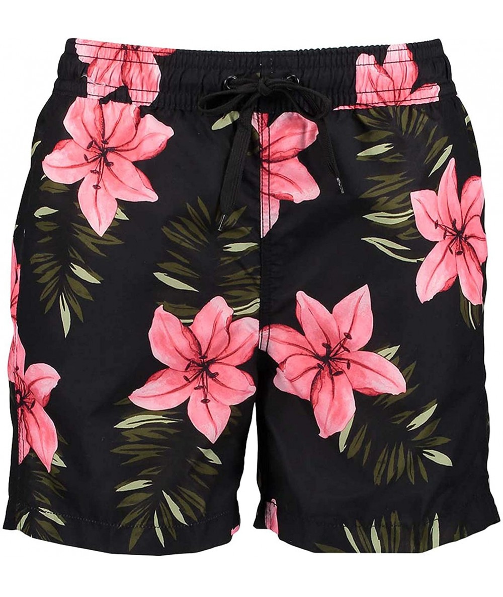 Trunks Men's Monaco Swim Trunks - Kala Black - C518LRQSID6 $46.09