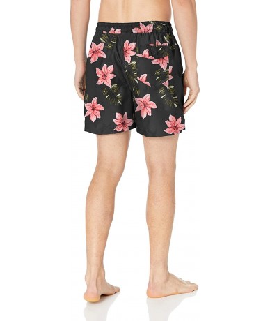 Trunks Men's Monaco Swim Trunks - Kala Black - C518LRQSID6 $46.09