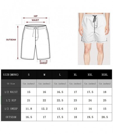 Board Shorts Football Team Lover Mens Beach Swim Shorts Pants - White-276 - C2199CQYYMC $59.40