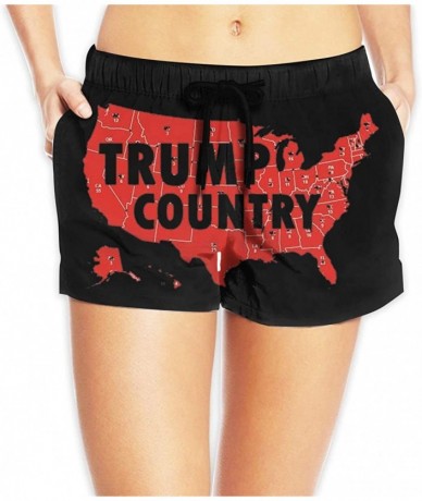 Board Shorts Trump 2020 Make Liberals Cry Again 10 Women's Quick Dry Shorts Swim Trunk-Sexy High Waist Beach Surf Swimwear Bo...