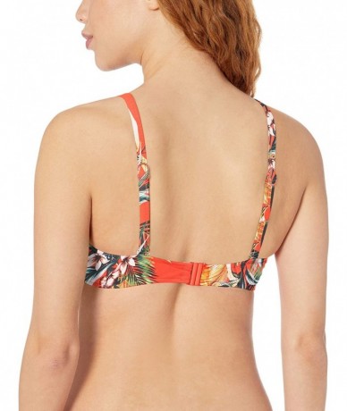 Tops Women's F Cup Halter Bikini Top Swimsuit - Tangelo - C218KH52HHR $70.67