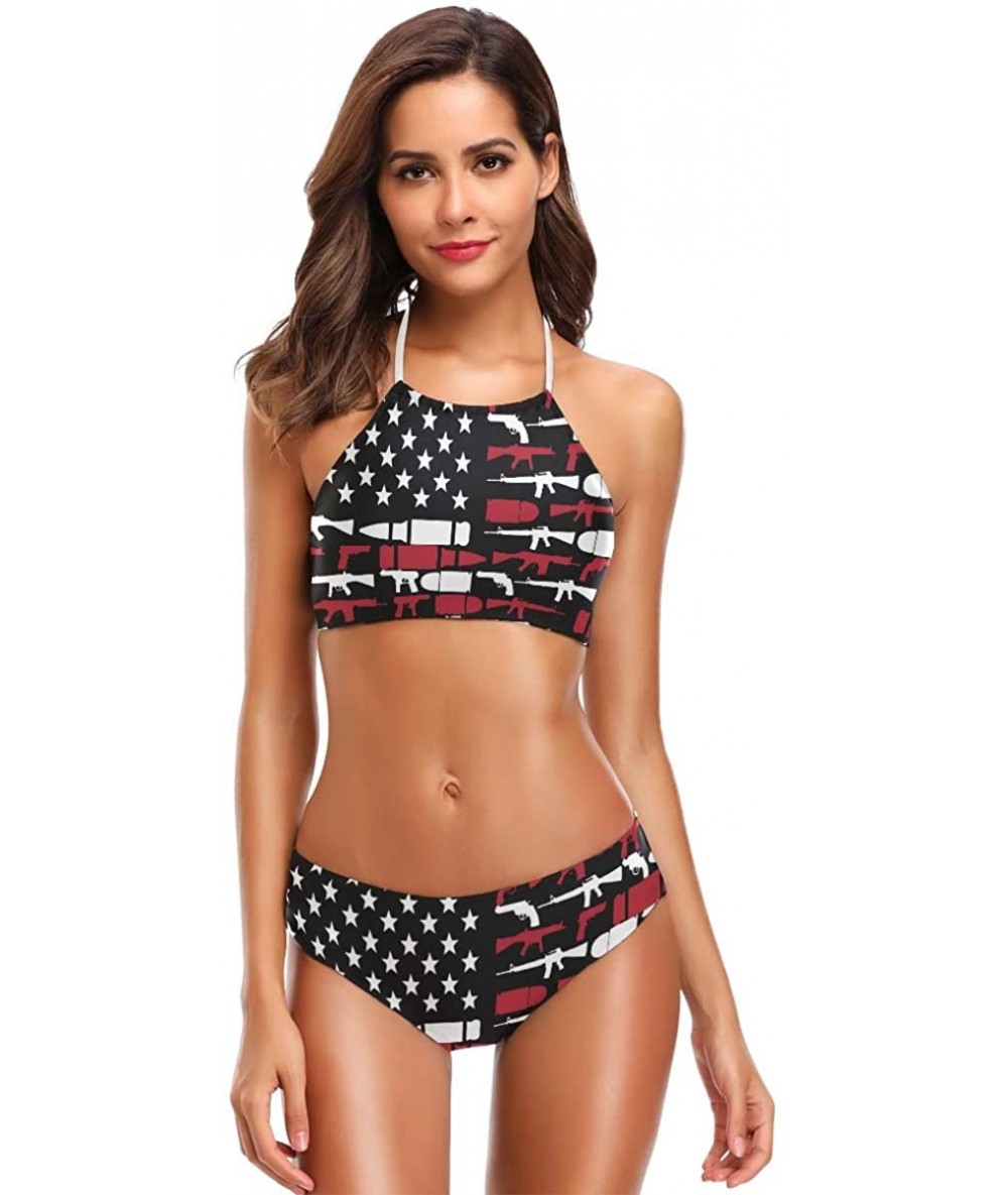 Sets 911 Dispatcher Thin Gold Line Bikini Swimwear Swimsuit Beach Suit Bathing Suits for Teens Girls Women - Gun Country Usa ...