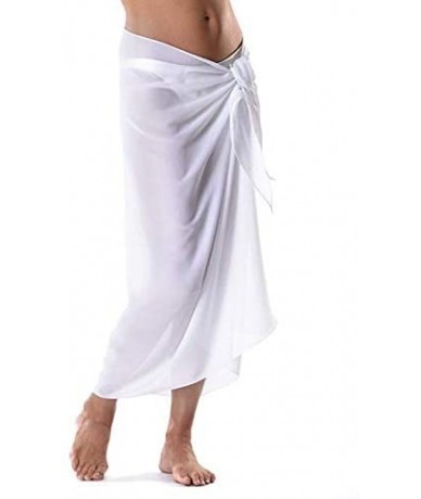 Cover-Ups Women's Swimwear Cover Ups Chiffon Beach Swimsuit Bikini Sarong Long Pareo Spa Wrap Skirts Scarf Shawls for Women G...