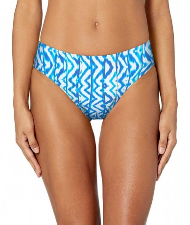 Tankinis Women's Basic Mid Rise Bikini Bottom Swimsuit - Aquarius - CD18Q75MG3R $42.76