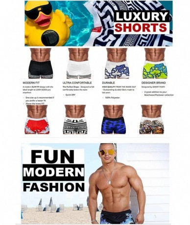 Board Shorts Men's Swimwear - Fashion Swim Shorts Collection - Lord Blue - CS18687QSDS $77.38