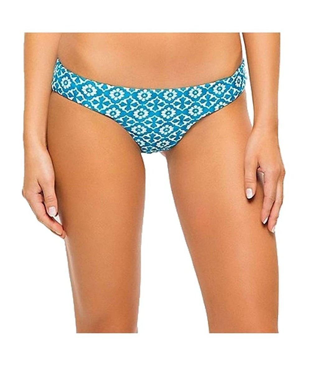 Bottoms Women's Cheeky Hipster Bikini Swim Bottom - Caribbean Blue - C818W8HDT7X $47.03