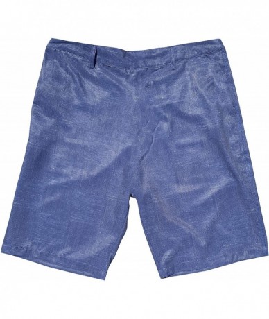 Board Shorts Swim Hybrid Water Resistant Shorts Stretch Fit - Navy - C2193NRDXWK $48.88