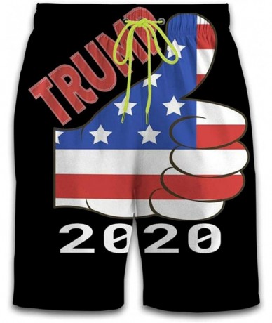 Board Shorts Donald Trump 2020 Men's Swimming Trunks Personality Beach Shorts Suitable for Home Sports Shorts for Mens - Colo...