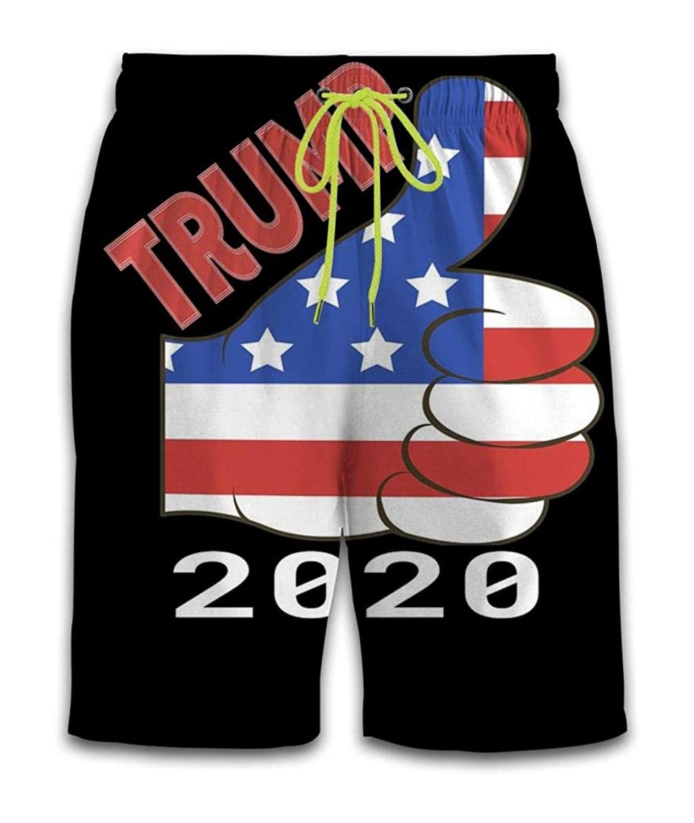 Board Shorts Donald Trump 2020 Men's Swimming Trunks Personality Beach Shorts Suitable for Home Sports Shorts for Mens - Colo...