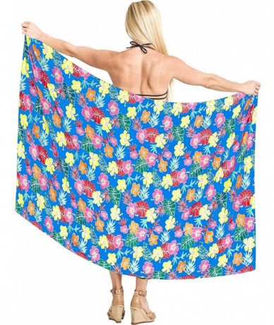 Cover-Ups Women's Sarong Wrap Swimwear Cover Up Beach Skirt Yoga Mats Full Long J - Blue_y805 - CE18T3REMUQ $30.20