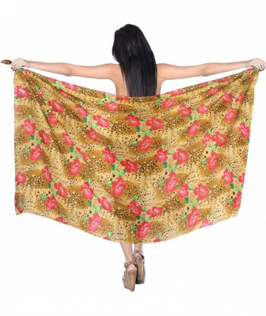 Cover-Ups Women's Hawaii Sarongs for Women Plus Size Beach Wrap Skirt Full Long D - Autumn Mustard_d211 - CK1202KRYA7 $26.62