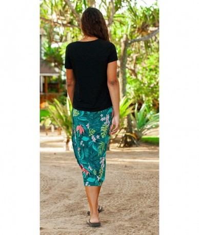 Cover-Ups Length 3 - Quick Wrap Cover-up That Multitasks as The Perfect Travel/Summer Skirt - Vintage Bali Jungle - CJ18ZM96G...