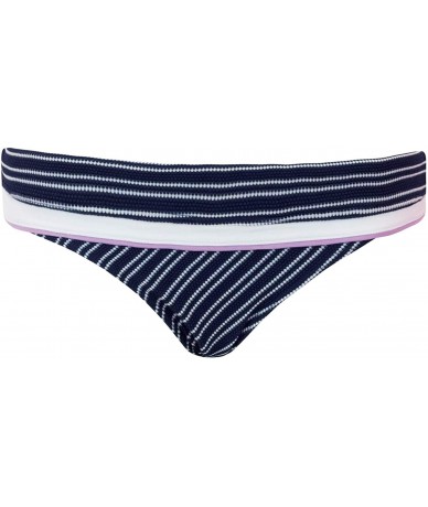 Tankinis Women's Sailor Girl Foldover Brief - Navy Stripe - CO18NMXSGGN $57.52