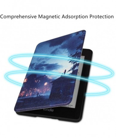 Sets Case Kindle Paperwhite 1 2 3 PU Plastic 360° Protective Flip Automatic Wake Up or Sleep Geometric Magnetic Cover 6 3 - C...