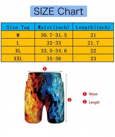 Racing Relaxed Swim Trunks Big &Tall Board Shorts for Boys Mens- Quick Dry Sportwear - Watercolor Neon Rainfall - C918T9942AN...