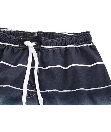 Trunks Mens Swim Trunks- Quick Dry Water Sports Surf Board Beach Short with Mesh Lining - Blue - CA18R0KUIQG $33.46