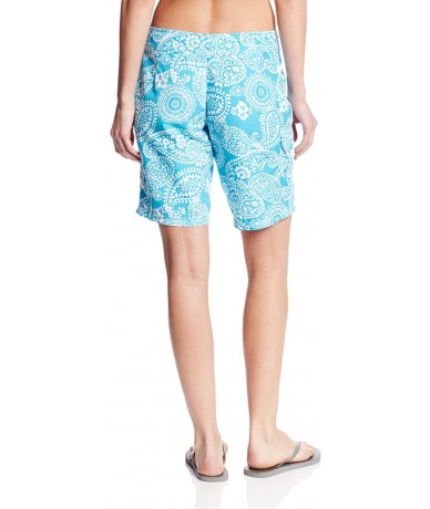 Board Shorts Women's Oceanside UPF 50+ Active Swim Board Short (Reg & Plus Sizes) - Lanai Aqua - CT11HLD0ZR9 $35.19