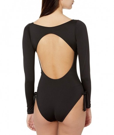 One-Pieces Women's Bodysuit One Piece Swimsuit - Black - CS18Y6GOEM6 $86.02