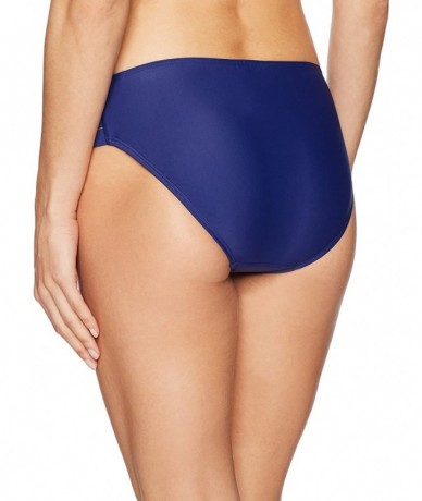 Tankinis Women's Smoothies Nuevo Contempo Solid Full Coverage Bikini Bottom Swimsuit - Midnight - C912706J6F3 $71.53