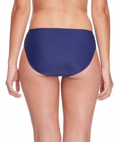 Tankinis Women's Smoothies Nuevo Contempo Solid Full Coverage Bikini Bottom Swimsuit - Midnight - C912706J6F3 $71.53