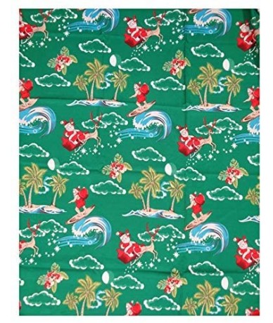 Cover-Ups Sarong Wraps for Women Mens Christmas Santa Claus Party Swimsuit Plus Size Pareo Holiday Beach - Green - C4189RMN5R...