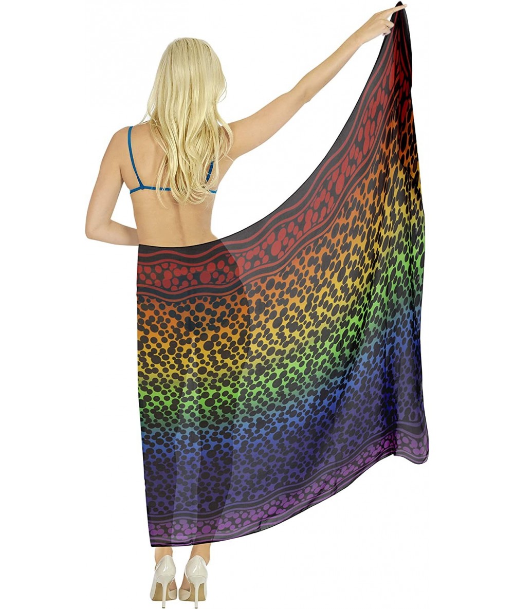 Cover-Ups Women's Swimsuit Cover Up Beach Wrap Skirt Hawaiian Sarongs Full Long D - Multi_z184 - CR193H26A5K $26.19