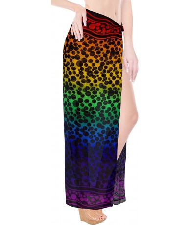 Cover-Ups Women's Swimsuit Cover Up Beach Wrap Skirt Hawaiian Sarongs Full Long D - Multi_z184 - CR193H26A5K $26.19