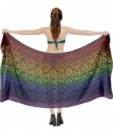 Cover-Ups Women's Swimsuit Cover Up Beach Wrap Skirt Hawaiian Sarongs Full Long D - Multi_z184 - CR193H26A5K $26.19