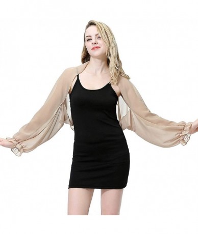 Board Shorts Cover Ups for Swimwear Sheer Chiffon Shawls Fashion Scarves Wraps Evening Dresses - Coffee - CO18RC8XQZ9 $19.39