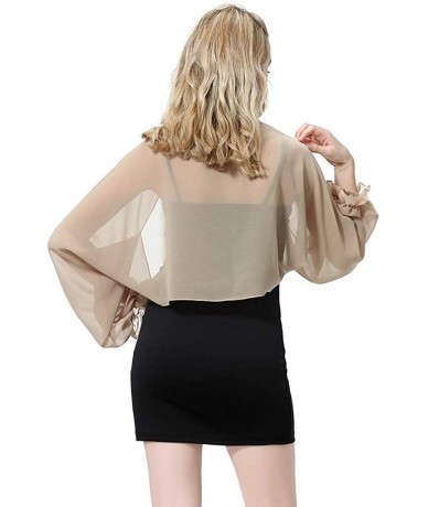 Board Shorts Cover Ups for Swimwear Sheer Chiffon Shawls Fashion Scarves Wraps Evening Dresses - Coffee - CO18RC8XQZ9 $19.39