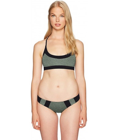 Bottoms Women's Mirage Active Luxe Hipster Bikini Bottom - Army - C9183408K9O $71.22