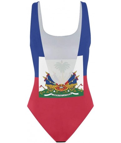 One-Pieces Womens Swimsuits Flag of Macau One Piece Tankini Girls Monokini - Haiti Flag - C618R2MCUSO $45.45