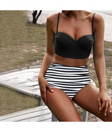 Cover-Ups Womens Vintage Swimsuits High Waisted Bikini Two Piece Bathing Suits Women Teen Girls Bohemia Set Swimsuit Swimwear...