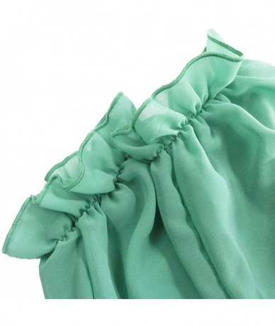 Tankinis Cover Ups for Swimwear Sheer Chiffon Shawls Fashion Scarves Wraps Evening Dresses - Green - CQ18RIGEXQG $19.97