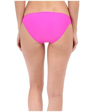 Tankinis Women's Smoothies Flirty Surf Rider Solid Bikini Bottom Swimsuit - Flamingo Pink - CL12CY2UWGZ $79.83