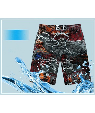 Board Shorts Beachwear Cool Board Shorts Quick Dry Watersport Swim Trunks - 1701 Blue - CE18Y8XZAWL $74.30