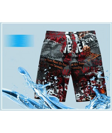 Board Shorts Beachwear Cool Board Shorts Quick Dry Watersport Swim Trunks - 1701 Blue - CE18Y8XZAWL $74.30