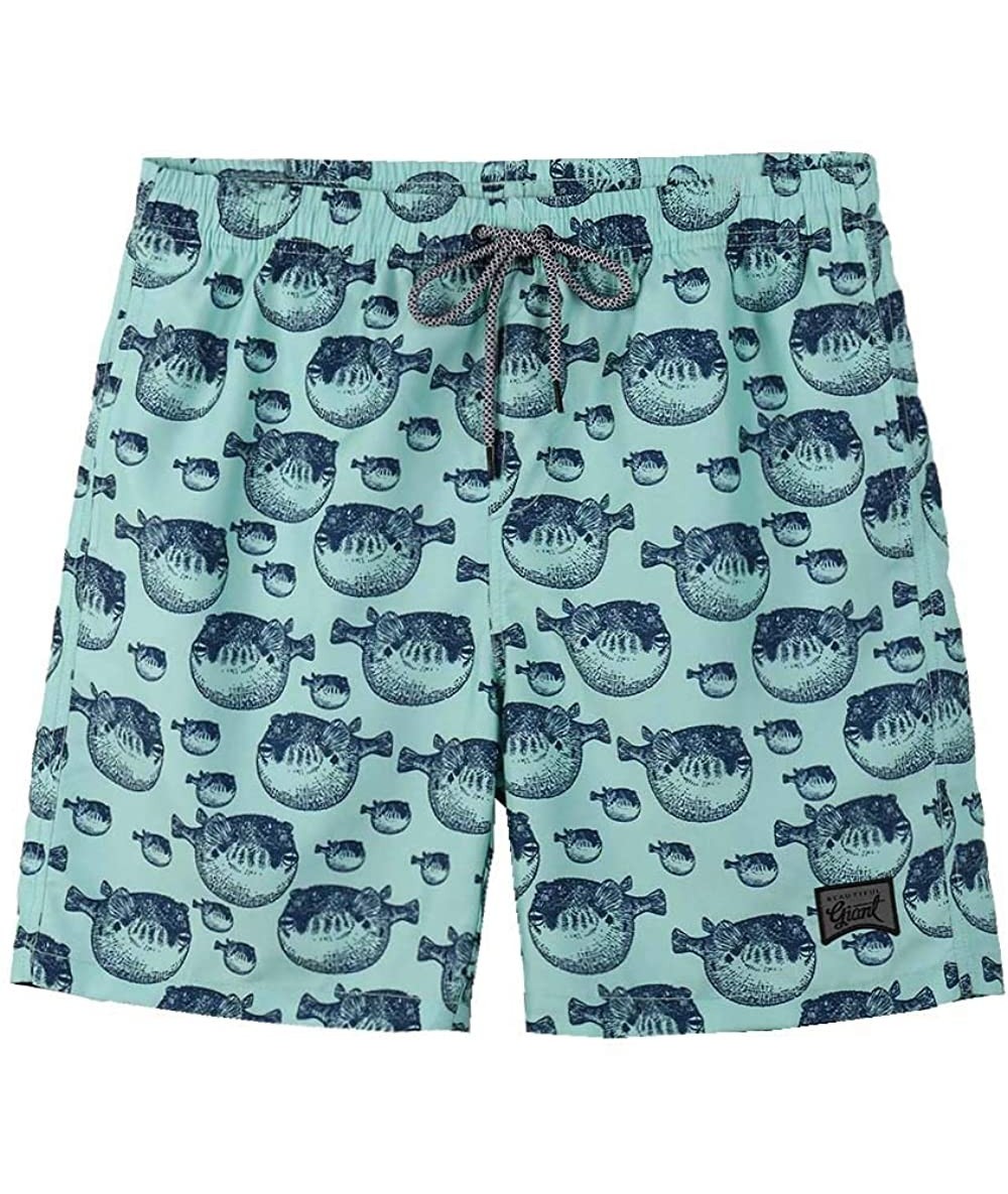 Trunks Men's Summer Beach Swim Trunks with Mesh Lining - Iceburg - C018U2R34UM $41.94