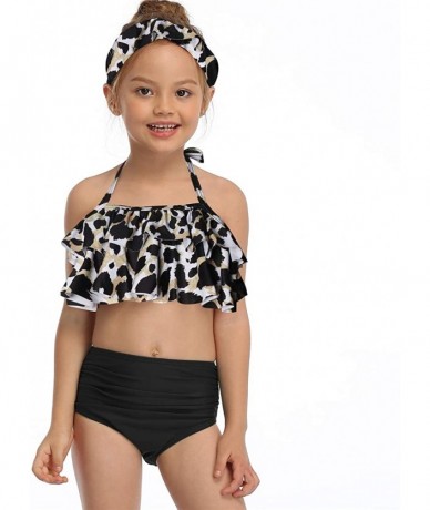 Briefs Matching Family Bathing Suits Two Pieces Bikini Set Mommy Daddy and Me Swimwear Summer Beach Leopard Swimsuits - Girl ...