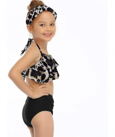 Briefs Matching Family Bathing Suits Two Pieces Bikini Set Mommy Daddy and Me Swimwear Summer Beach Leopard Swimsuits - Girl ...