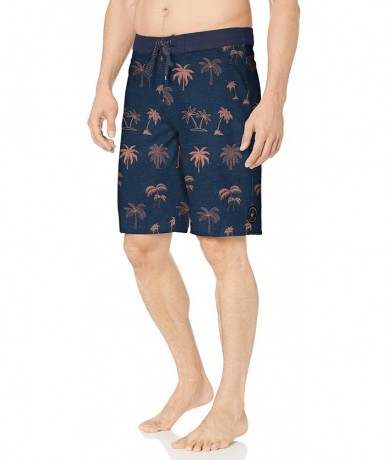 Board Shorts Men's Mirage Island Routes Boardshorts - Navy - C218QRS2U7H $56.74