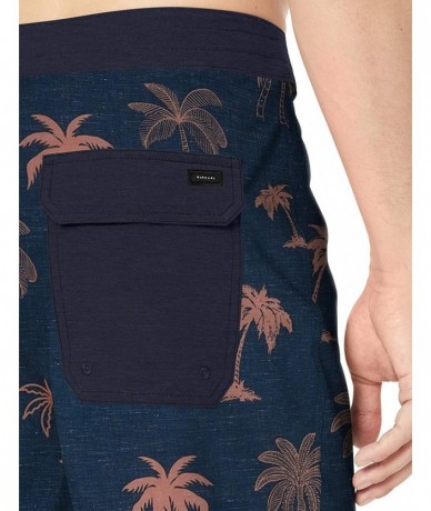 Board Shorts Men's Mirage Island Routes Boardshorts - Navy - C218QRS2U7H $56.74