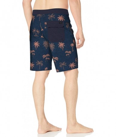 Board Shorts Men's Mirage Island Routes Boardshorts - Navy - C218QRS2U7H $56.74