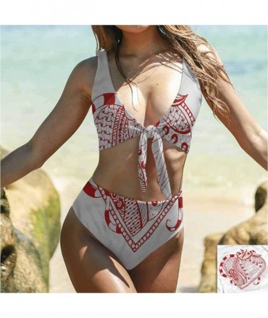 Sets Bikini Bathing Suits Colorful Print Swimsuit Padded Grunge Design Colorful - Multi 14 - CP190RO407I $78.47