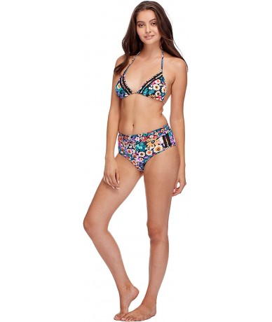 Sets Women's DITA Triangle Slider Bikini Top Swimsuit - Summertime Floral - CK18HW283QH $45.53