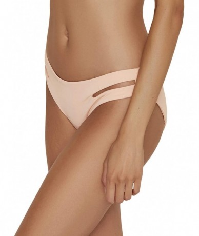 Bottoms Women's Seamless Cutout Moderate Coverage Bottom - Apricot - CP18SU2SS6O $57.87