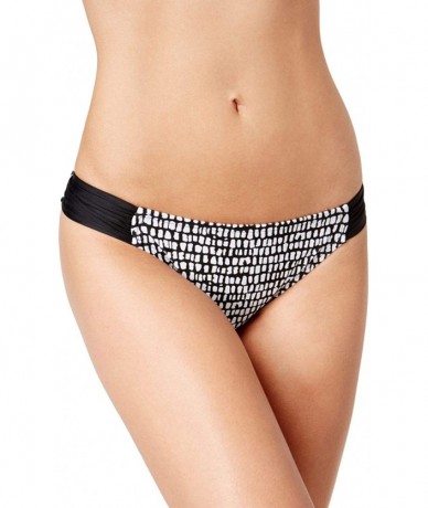 Tankinis Juniors Bump in The Road Hipster Bikini Bottom - Black / White - CJ18RO6ACT5 $35.63